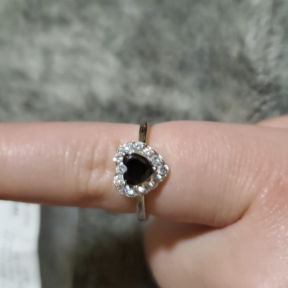Ryze Black Onyx Heart Sterling Ring
